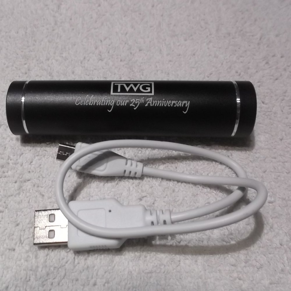TWG Celebrating Our 25th Anniversary Power Bank Model P806 USB & Mirco USB